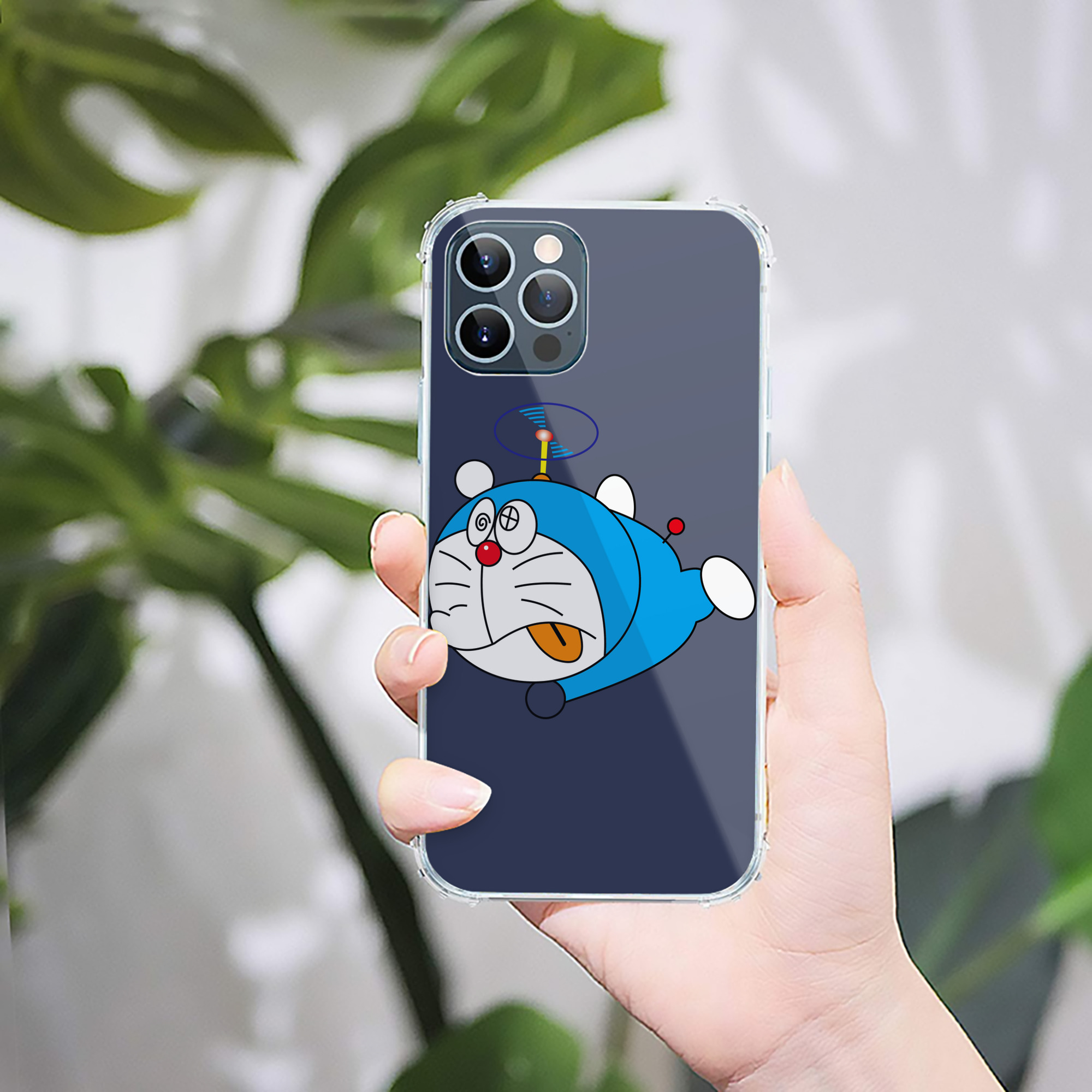 （画像用） ドラえもん Doraemon 【iPhone 12シリーズ対応】透明スマホケース（クリアソフトケース）